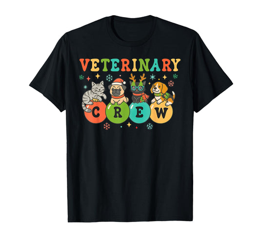 Veterinarian Christmas Veterinary Medicine Vet Technician T-Shirt