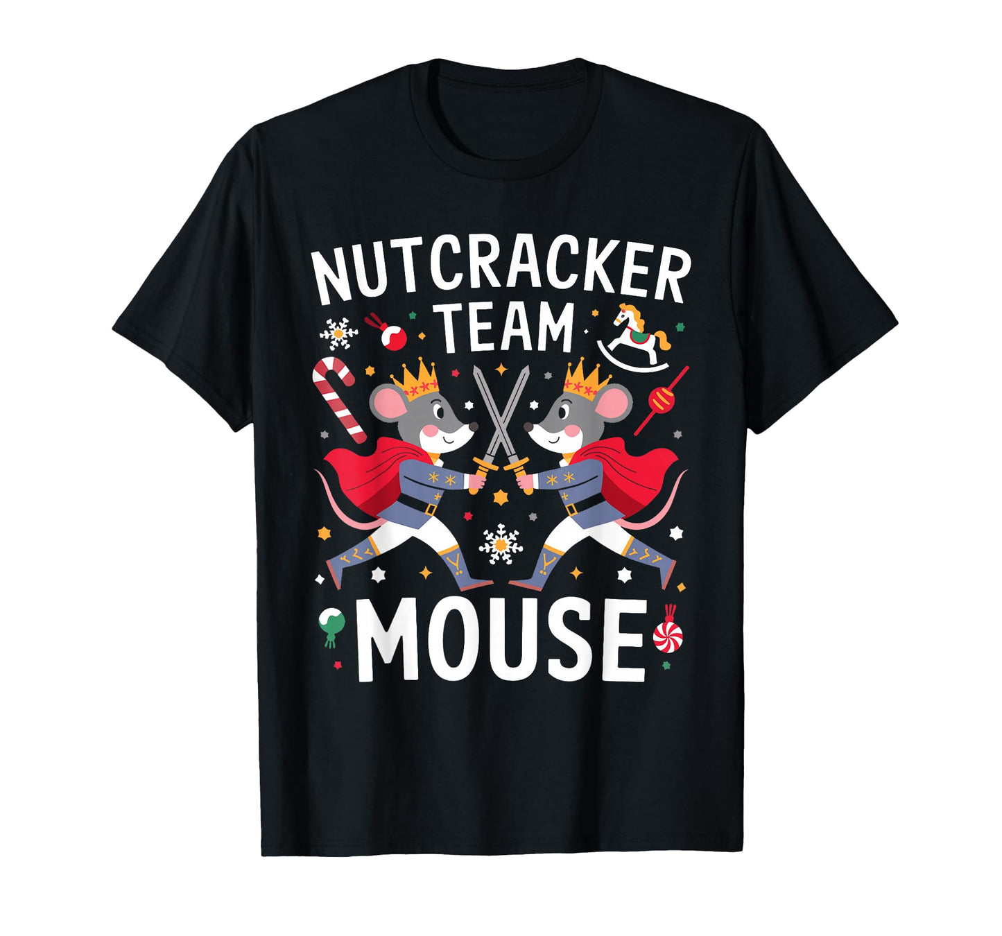 Team Mouse Nutcracker Shirt Christmas Dance Funny Soldier T-Shirt