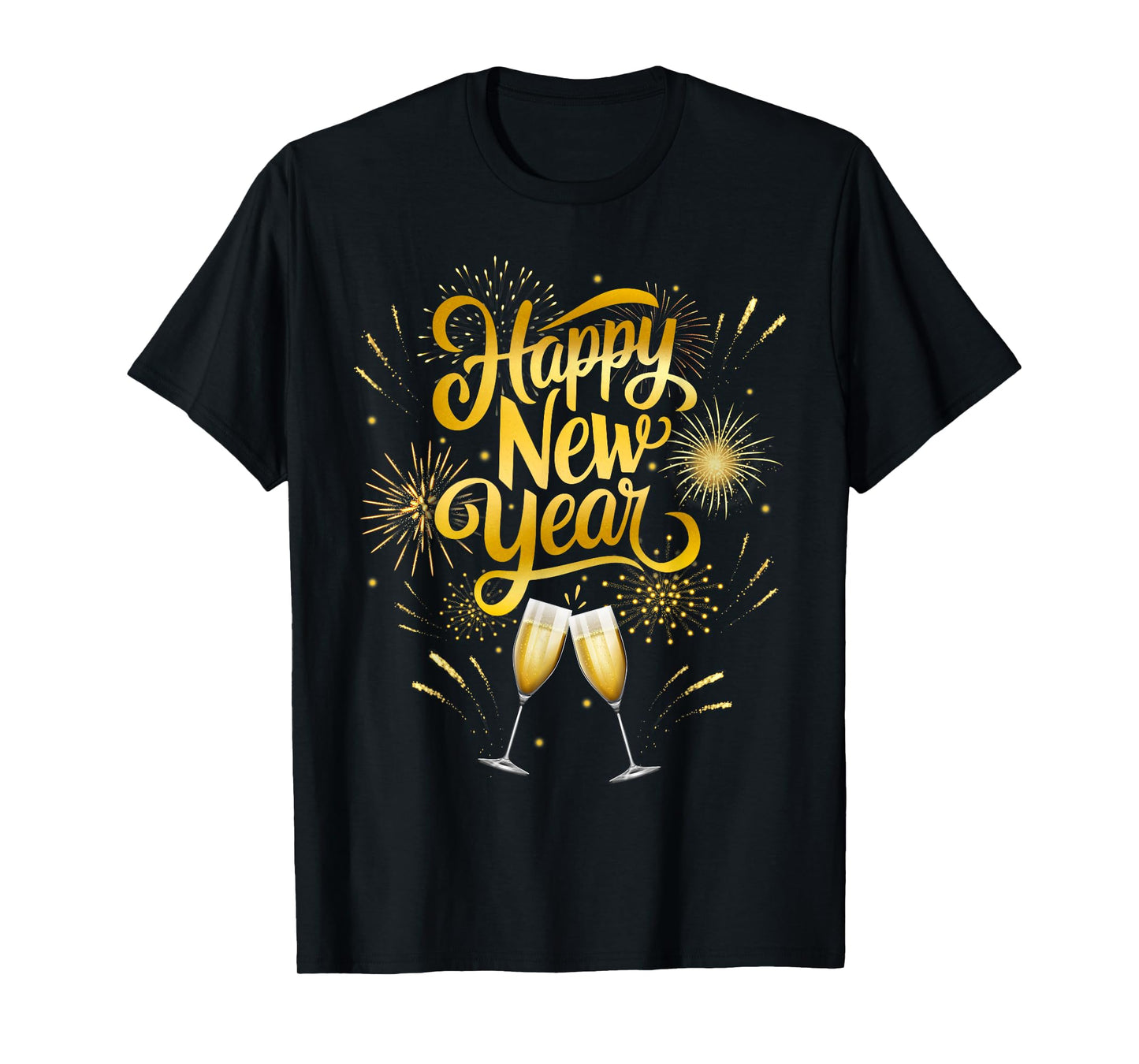 New Years Eve Party Supplies 2026 Happy New Year Fireworks T-Shirt