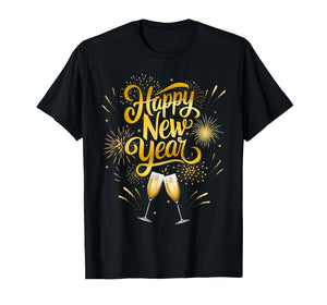 New Years Eve Party Supplies 2026 Happy New Year Fireworks T-Shirt