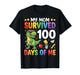 My Mom Survived 100 Days of Me T-Rex Dinosaur Boys Kids T-Shirt
