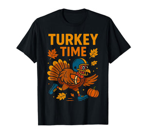 Football Thanksgiving Shirts for Kids Boys Girls Turkey T-Shirt