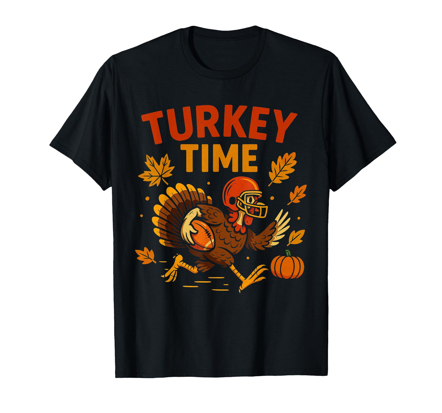 Football Thanksgiving Shirts for Kids Boys Girls Turkey T-Shirt