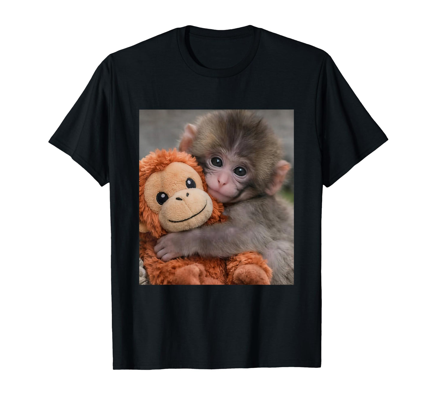 Cute Baby Monkey Punch T-Shirt