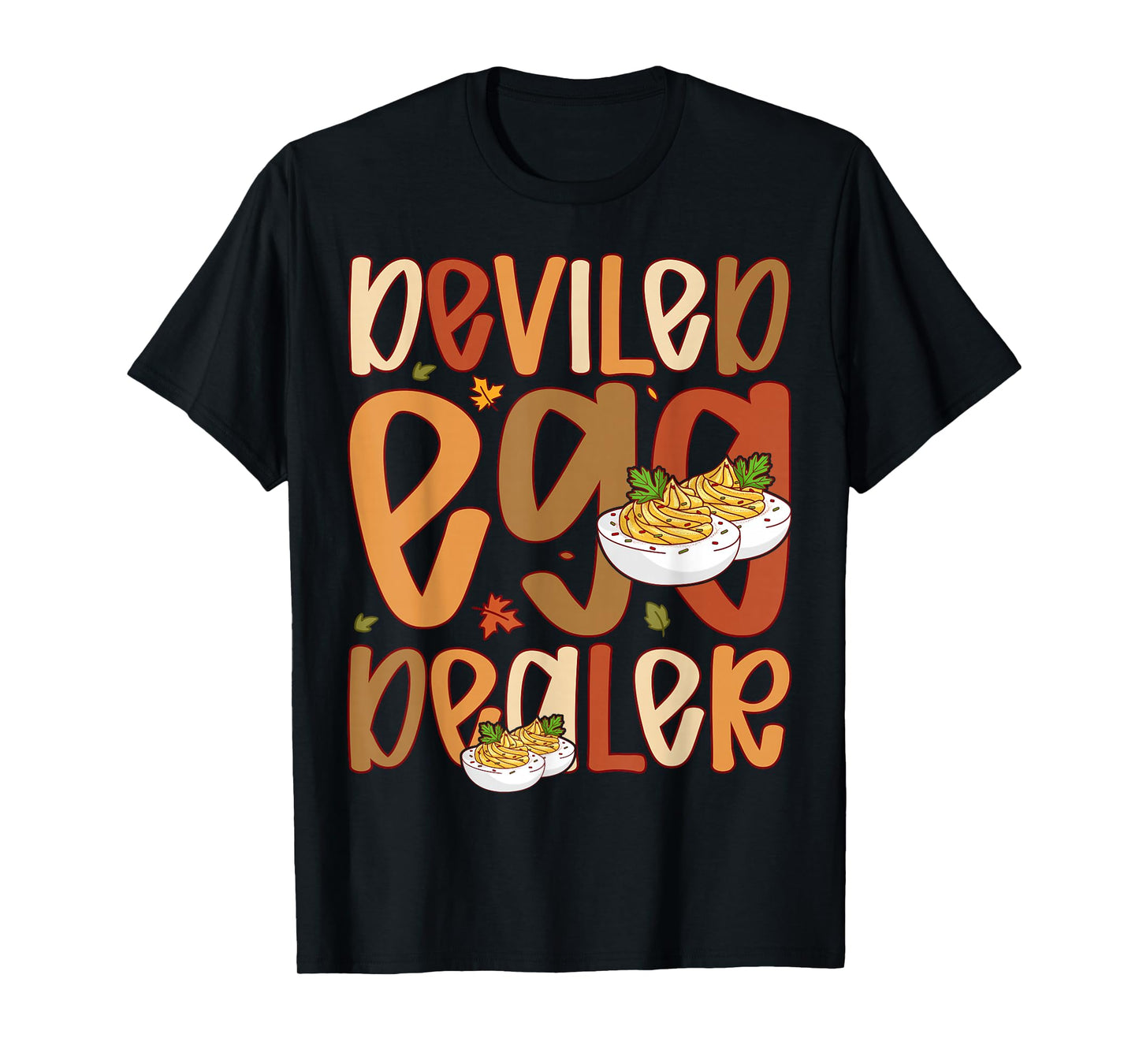 Retro Deviled Egg Dealer Thanksgiving Dinner Funny T-Shirt