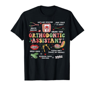 Ortho Squad Christmas Orthodontic Assistant Ortho Dept Xmas T-Shirt