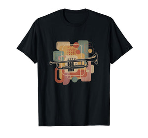 Retro Trumpet Graphic Art Design T-Shirt