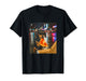 Funny Dachshund Dog Eating Pizza Meme Retro T-Shirt