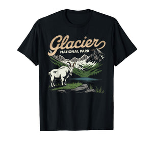 Glacier National Park Mountain Goat for Nature Lovers T-Shirt