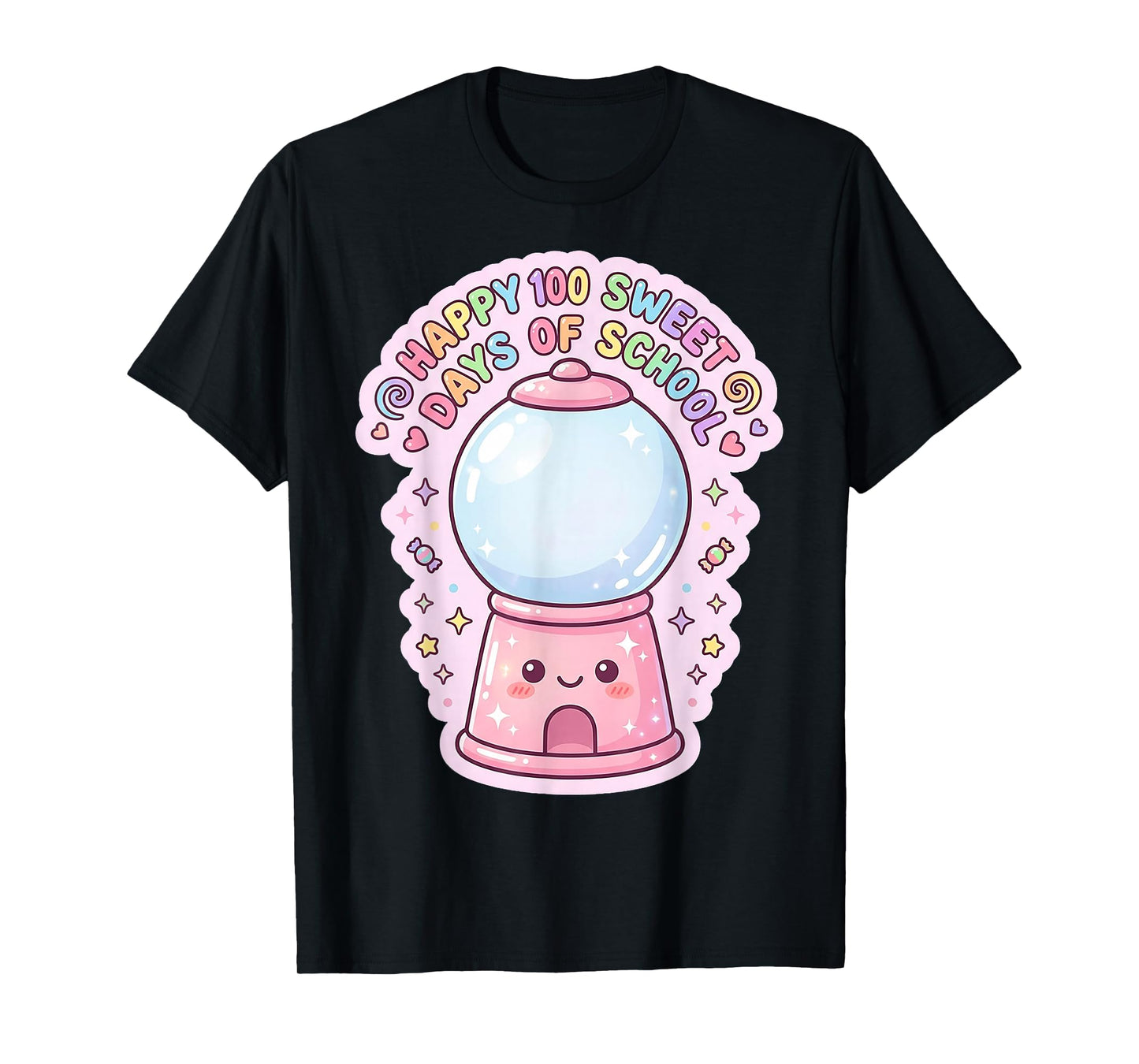 Happy 100 Sweet Days of School Gumball Machine Kids T-Shirt