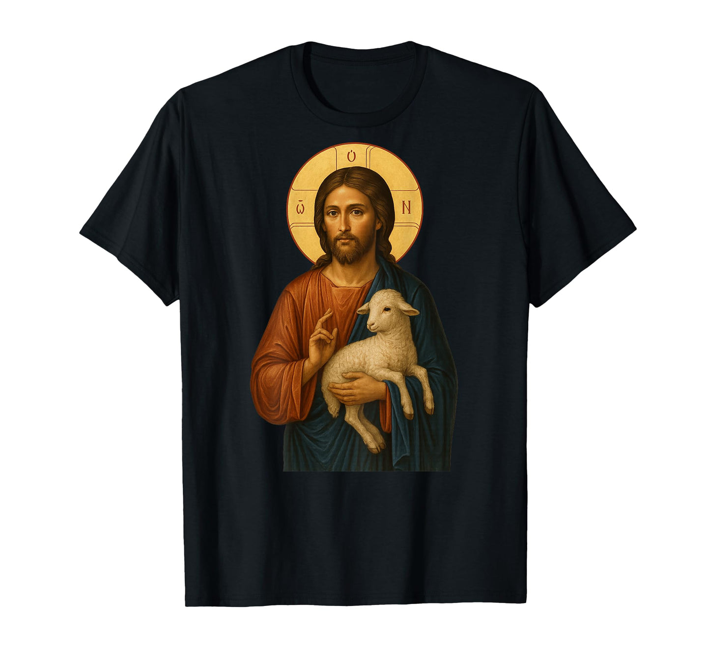 Orthodox Icon of Jesus Christ The Good Shepherd T-Shirt