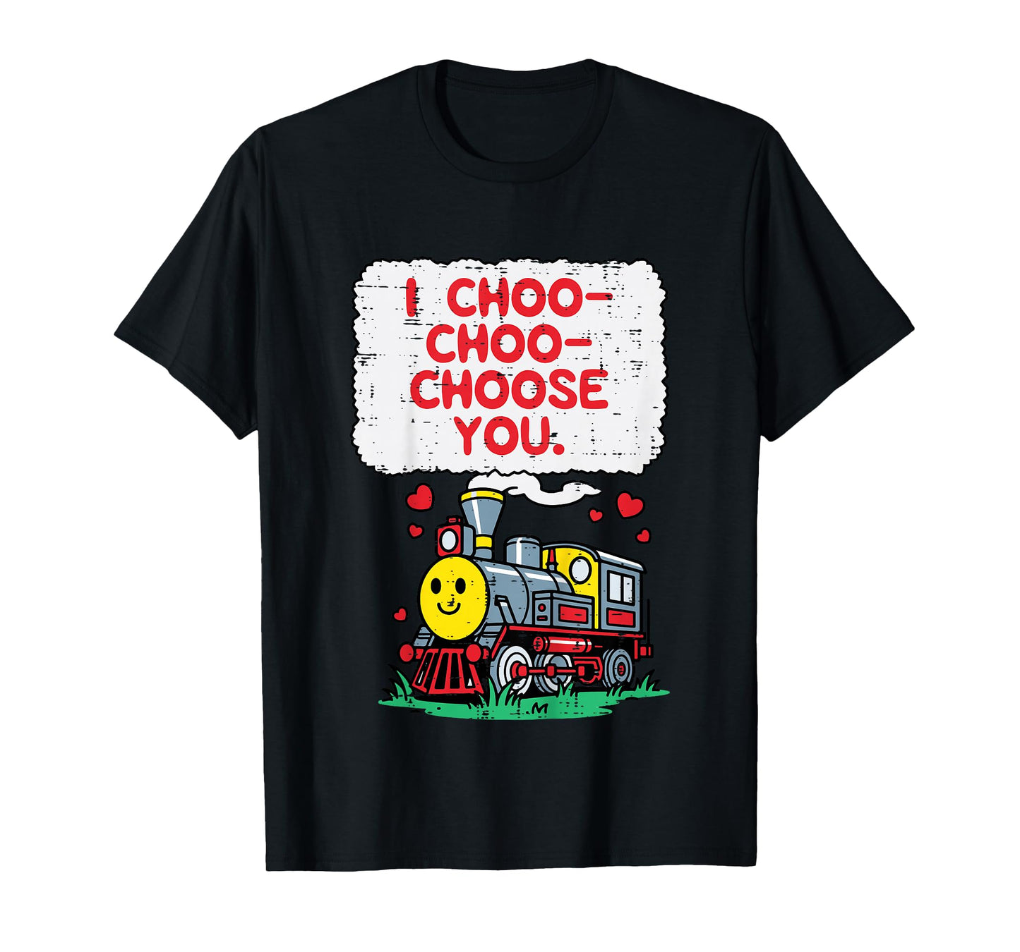Kids Valentines Day Train I Choo Choose You Boys Kids Toddler T-Shirt