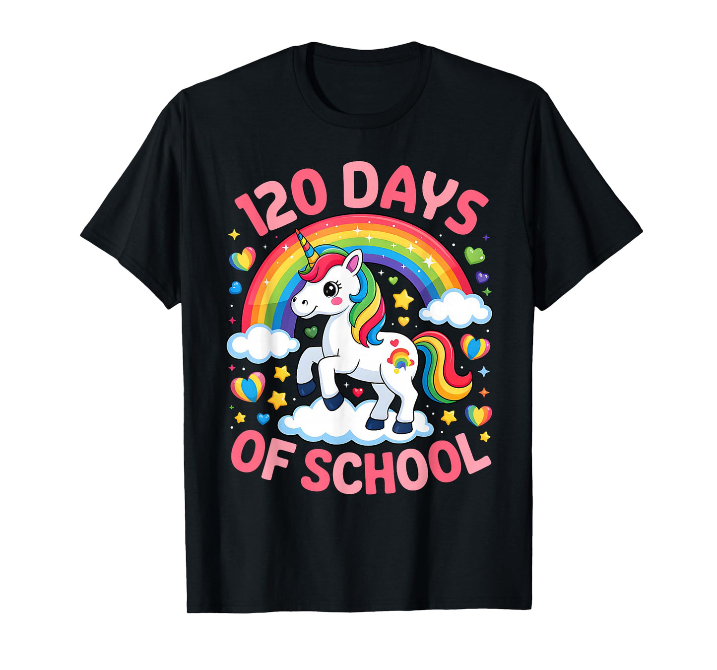 120 Days of School Unicorn Girls Teacher 120th Day of School T-Shirt