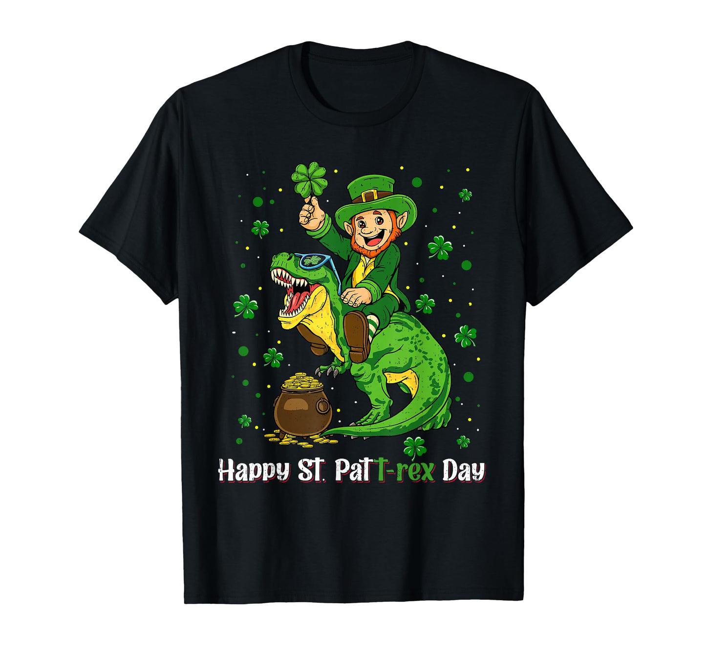 Funny T-Rex Dinosaur St Patricks Day for Boys Kids Toddler T-Shirt