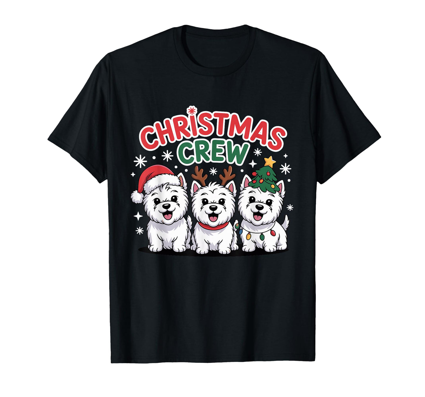 Christmas Crew Westie Christmas West Highland White Terrier T-Shirt