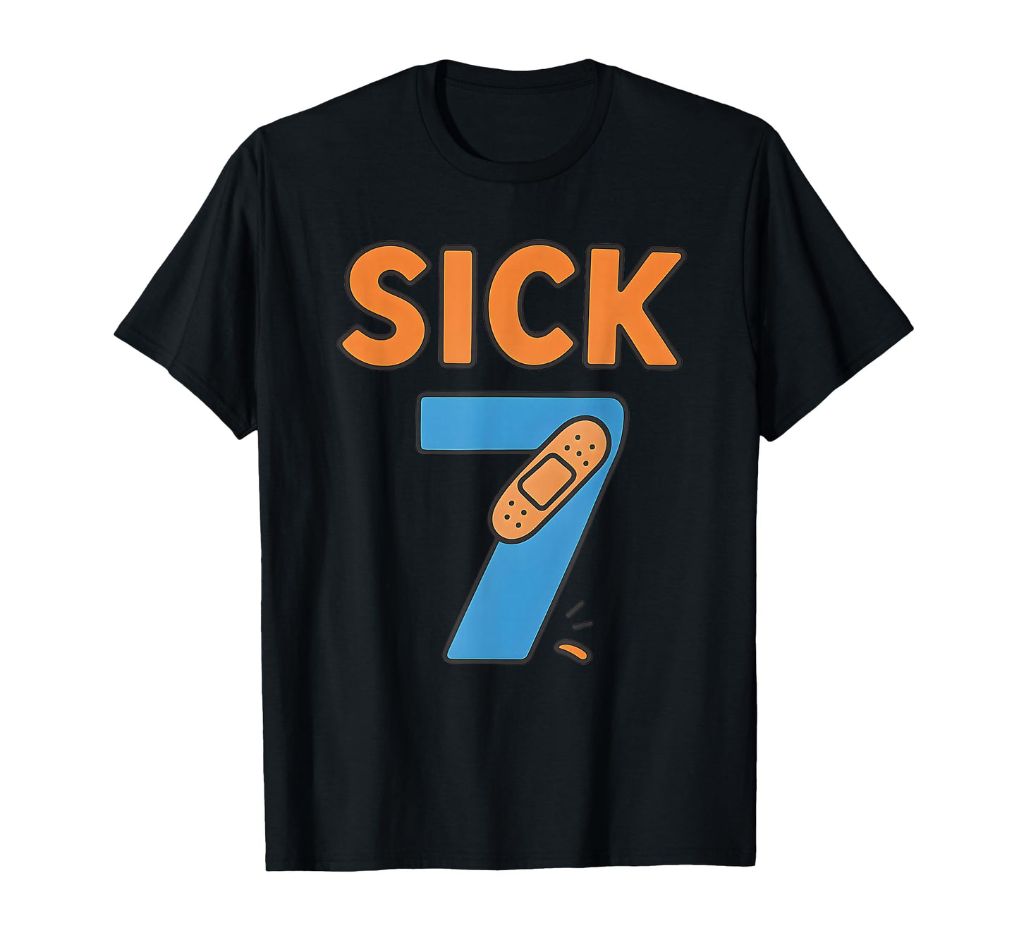 Sick Seven Meme Tee Six Seven Fun Wordplay T-Shirt