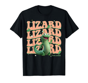 Disney Pixar Hoppers Cute Tom Lizard Groovy Poster T-Shirt