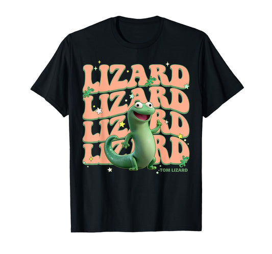 Disney Pixar Hoppers Cute Tom Lizard Groovy Poster T-Shirt