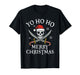 Yo Ho Ho Merry Christmas Holiday Pirate Santa Hat Boating T-Shirt
