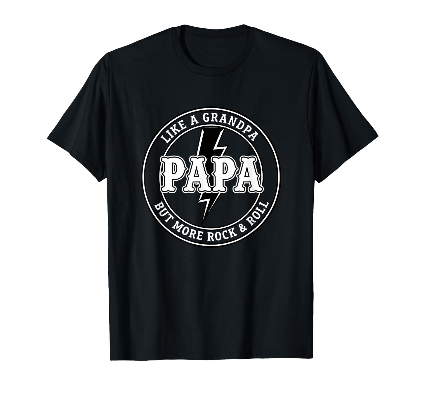 Dad Papa Like A Grandpa But More Rock & Roll, Funny DadPapa T-Shirt
