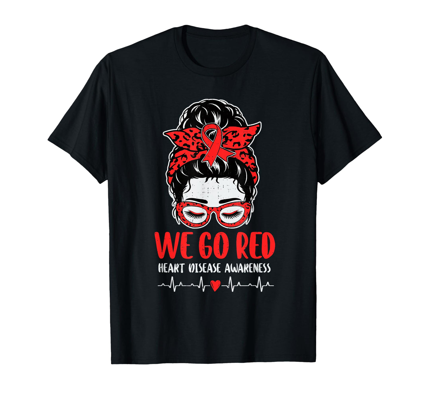 February is Red Heart Disease Awareness CHD Heart Health T-Shirt