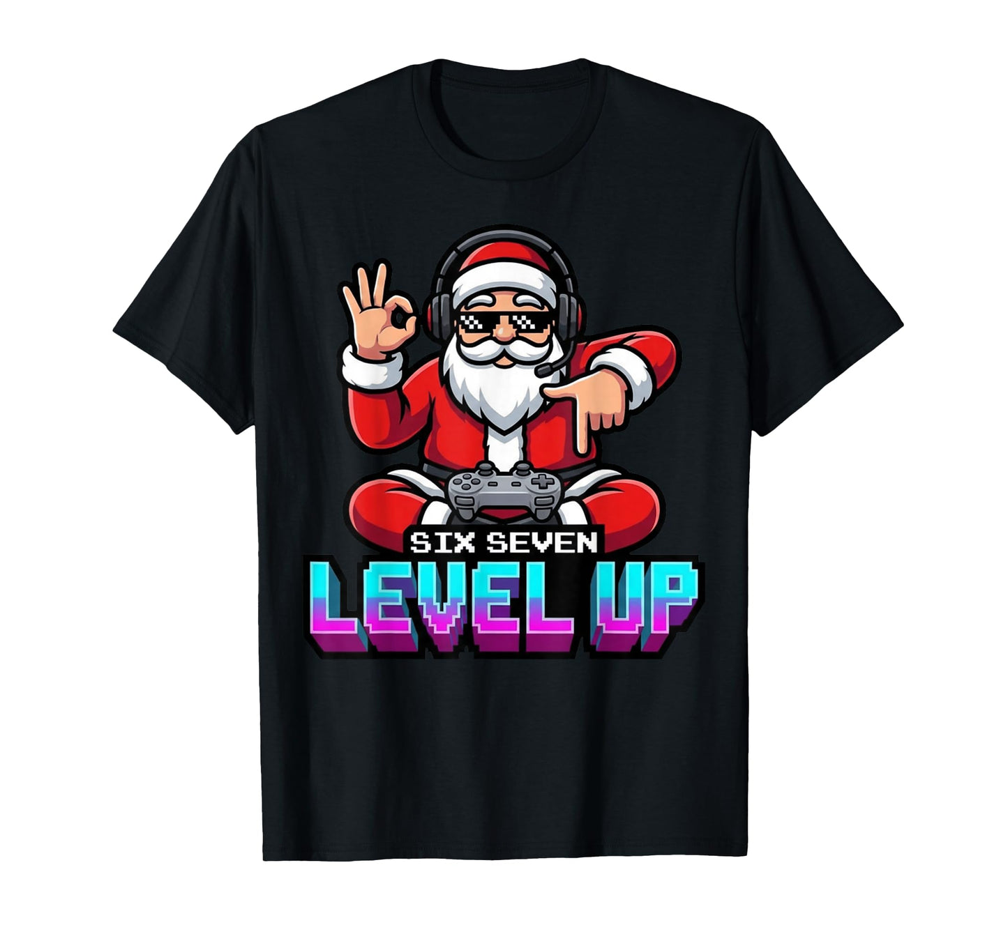 Gamer Boys Santa Video Game Christmas 67 T-Shirt