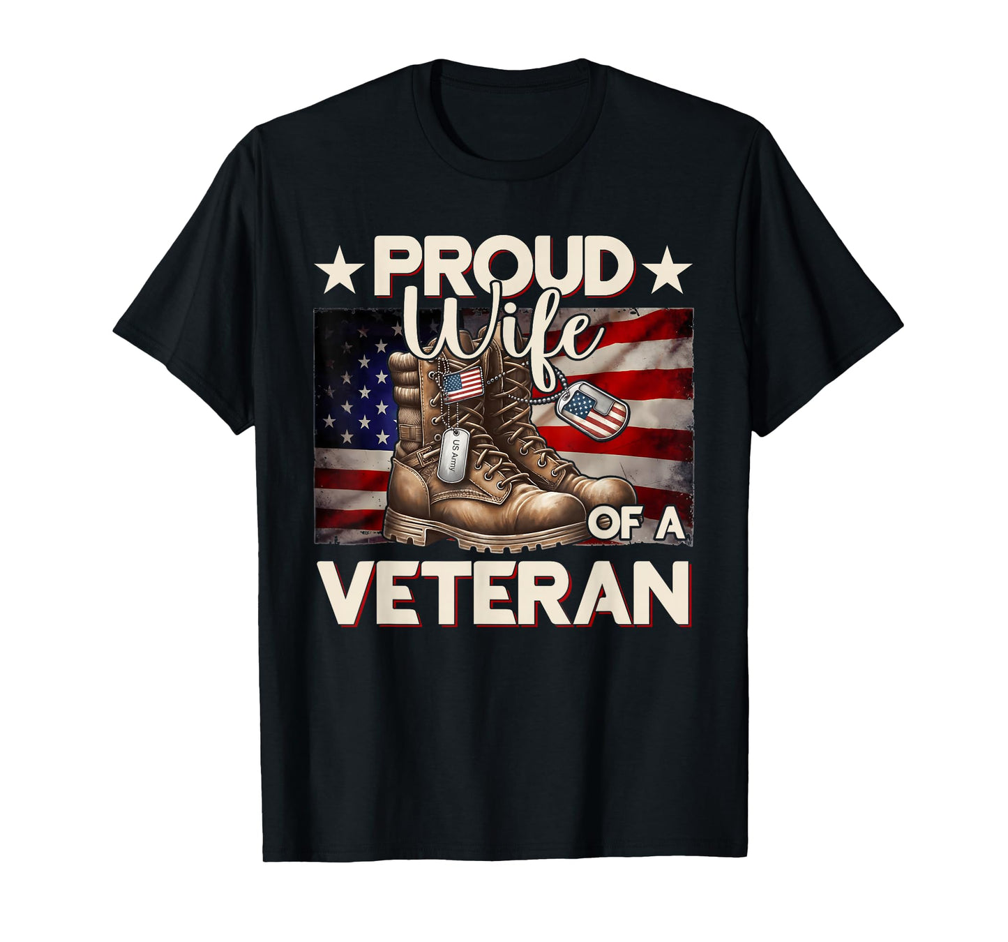 Veteran Dad Mom Grandpa American Flag USA Veterans Day T-Shirt