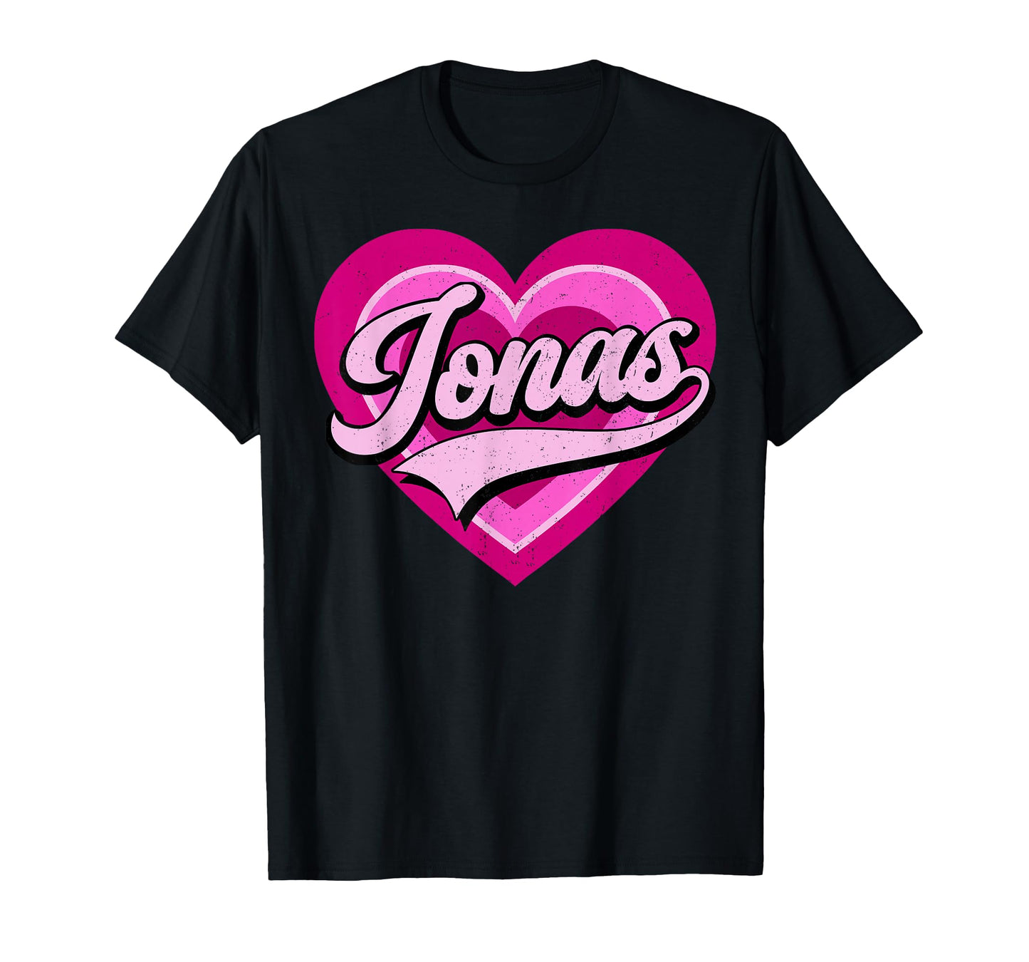 Retro Jonas First Name I Love Jonas 80's Vintage T-Shirt