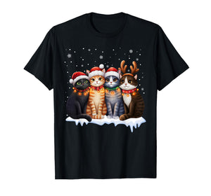 Christmas Lights for Cat Lovers Xmas T-Shirt