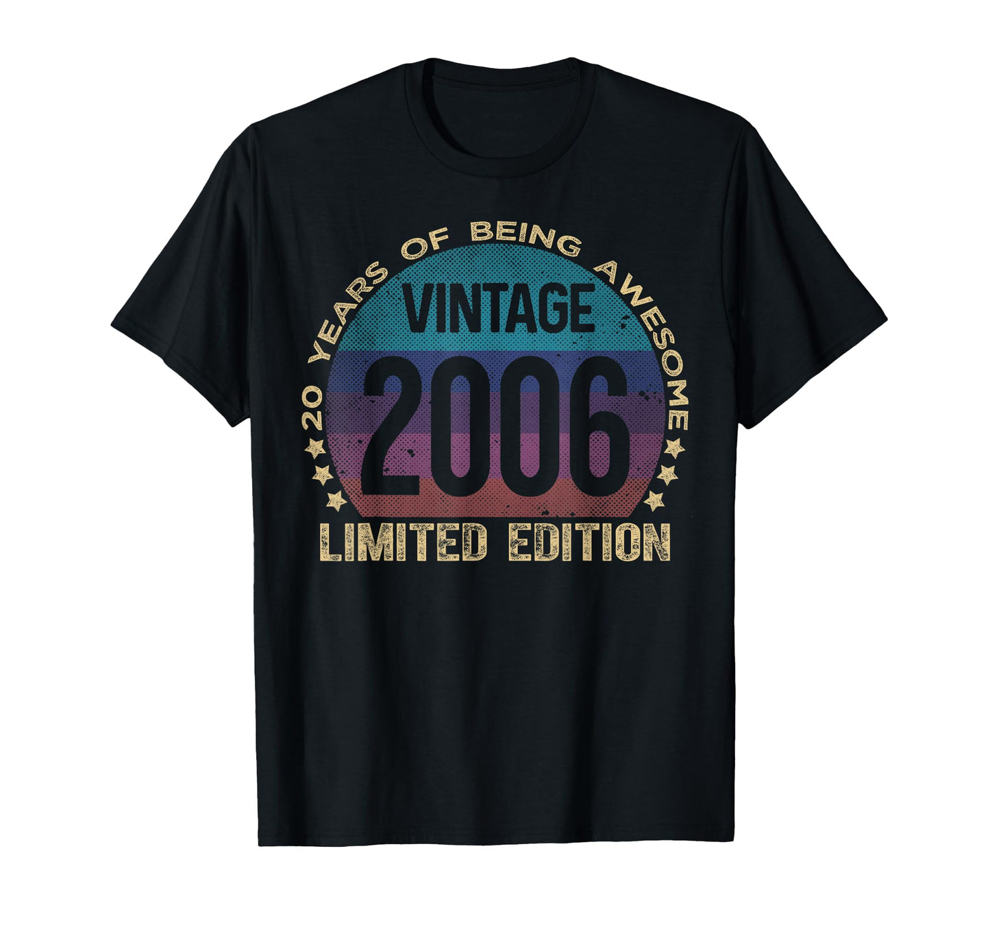 20 Year Old Gifts Vintage 2006 Limited Edition 20th Birthday T-Shirt
