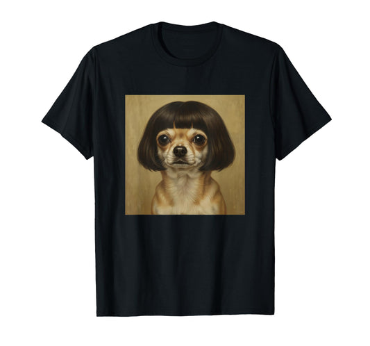 Funny Chihuahua Bob Haircut Dog Meme for Men Women Kids T-Shirt
