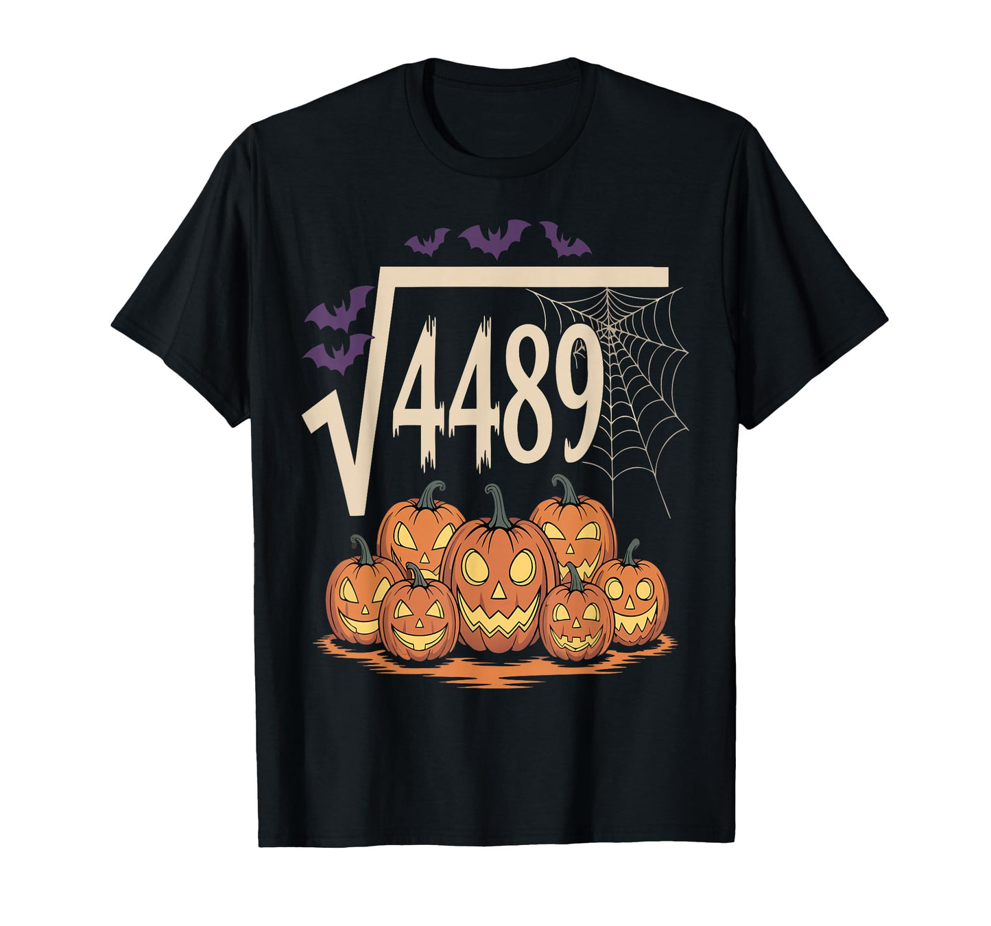 Square Root 4489 Slang Math Teacher Six Seven 6 7 Halloween T-Shirt