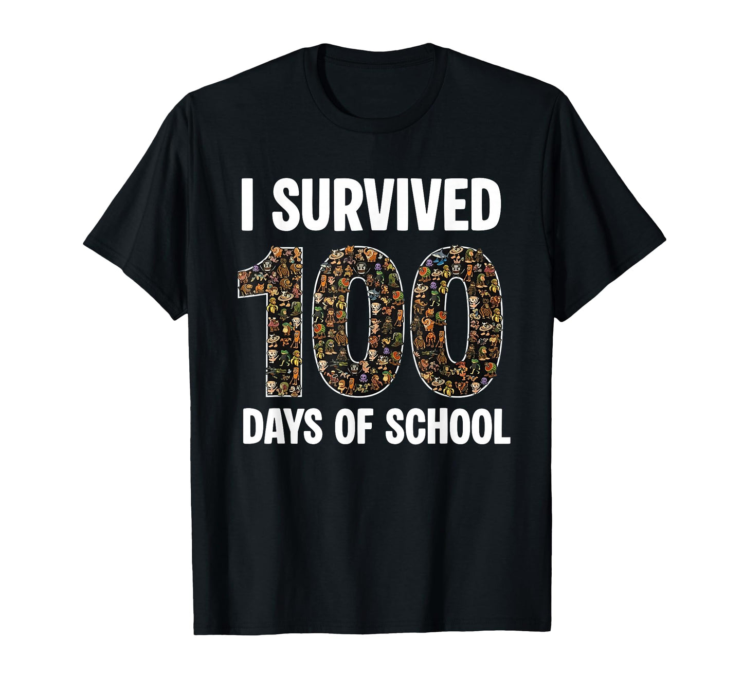 100 Days of School Funny Brain Rot Italian Brainrot Boy Kids T-Shirt