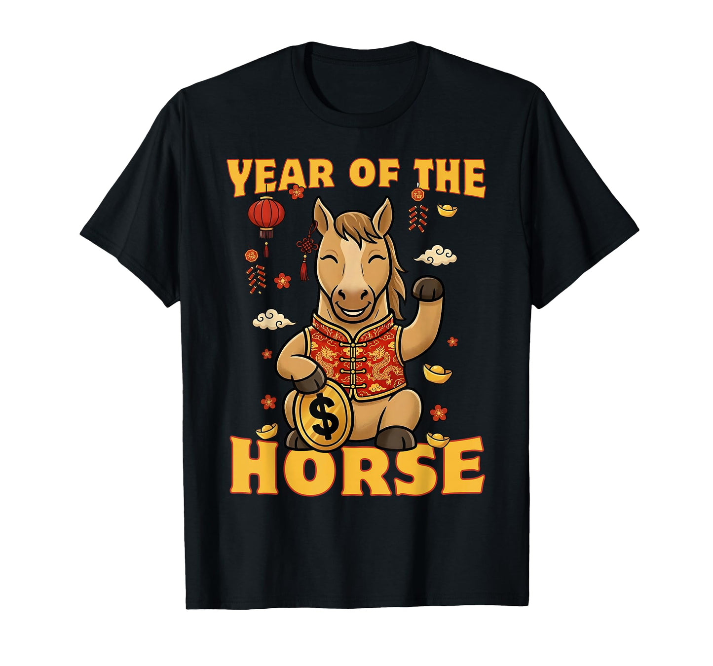 Zodiac Chinese New Year of The Horse 2026 Men Women Kids T-Shirt