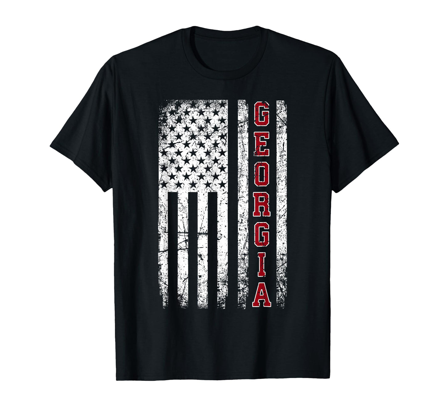 Vintage Georgia GA Men Georgia GA Women Classic Retro Red T-Shirt