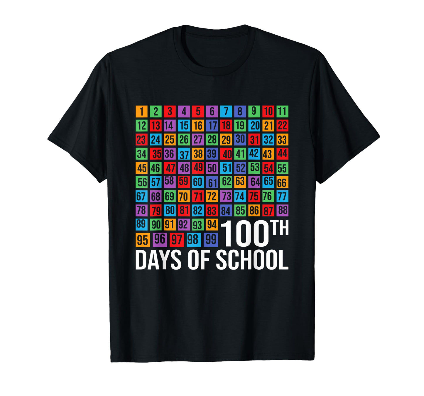 Kids Happy 100th Day of School Teachers Students Boys Girls T-Shirt