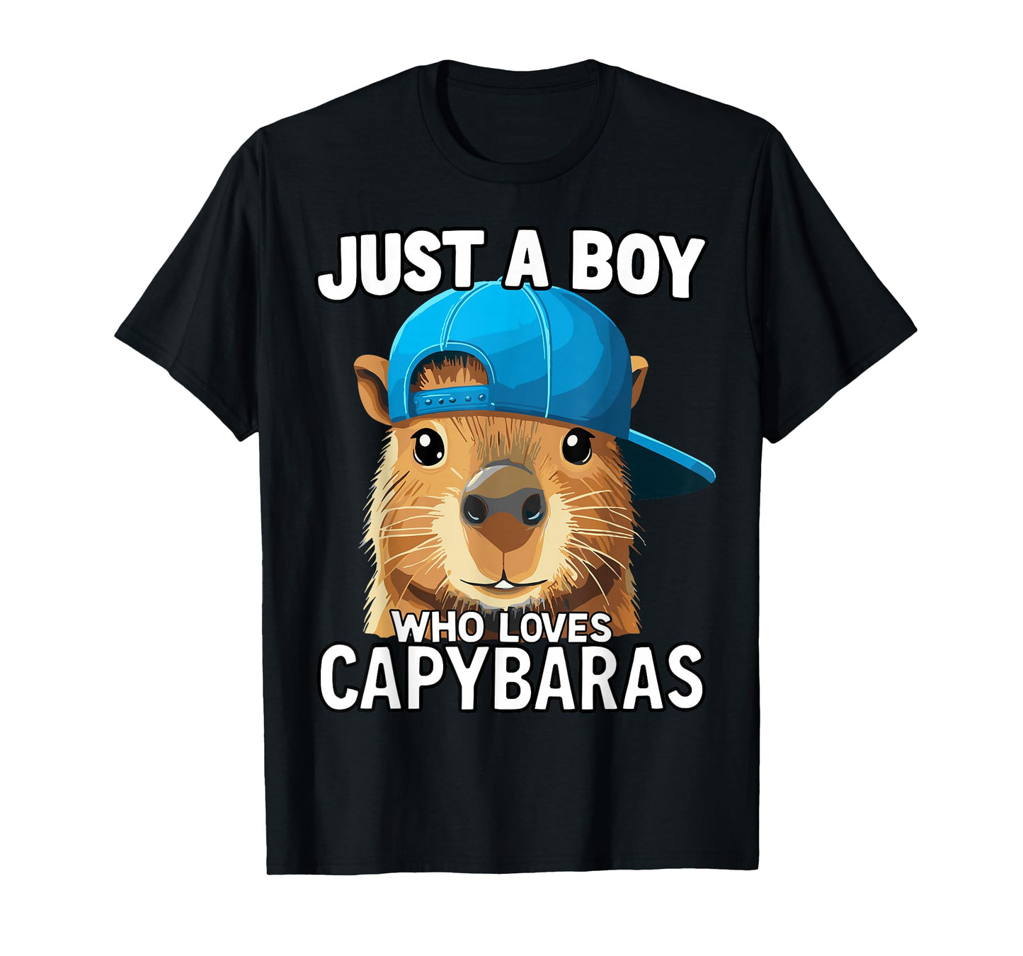 Just A Boy Who Loves Capybaras T-Shirt