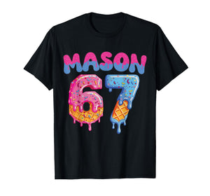 Baseball Drip Number 67 Player Or 67th Birthday T-Shirt