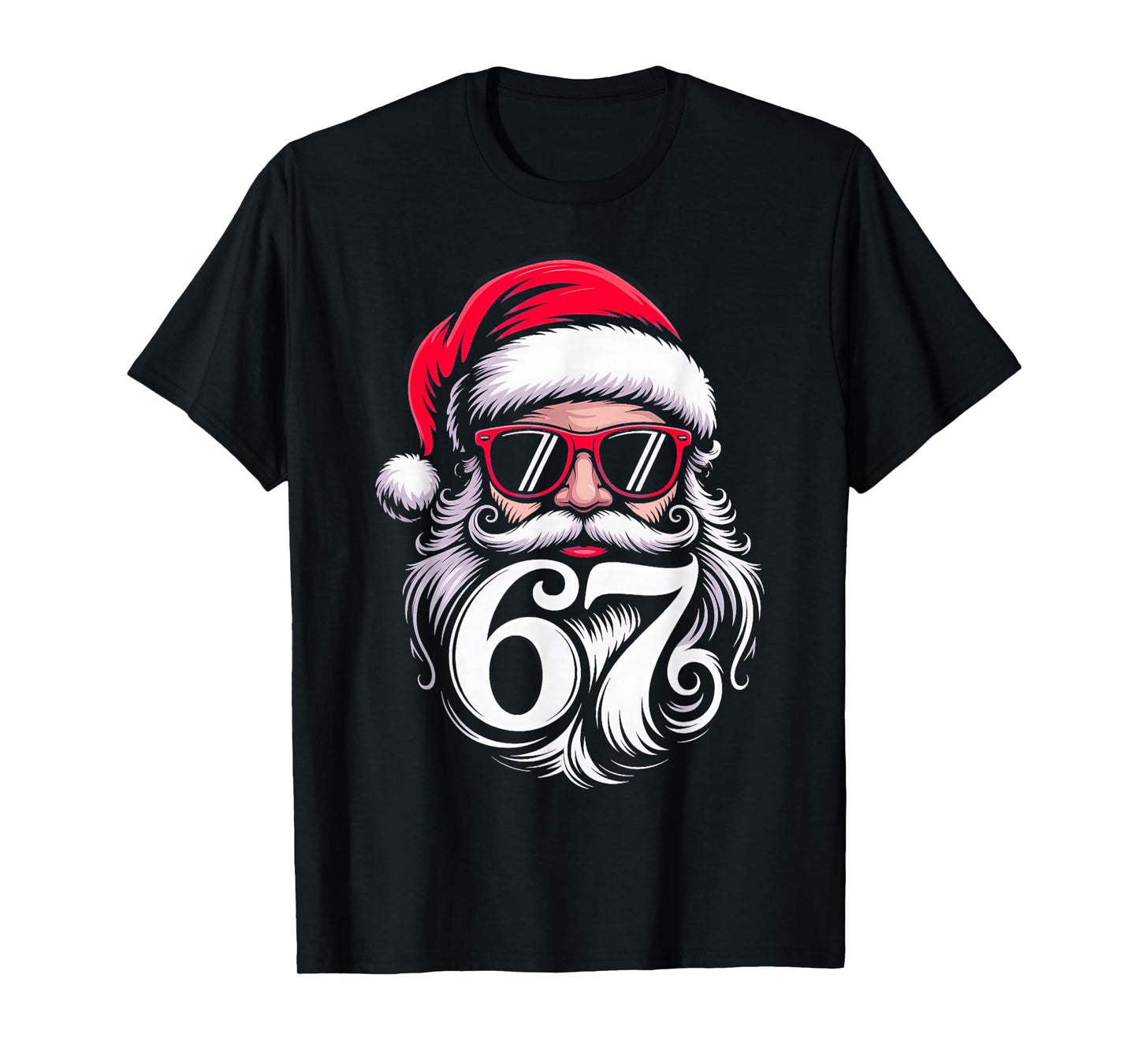6 7 Christmas 67 Santa Six Seven T-Shirt