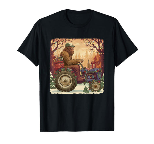Tractor Rancher Farm Dad Distressed Funny Farmer Christmas T-Shirt