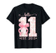 Hello Eleven Est 2015 Pink Coquette Bow 11th Birthday Girl T-Shirt