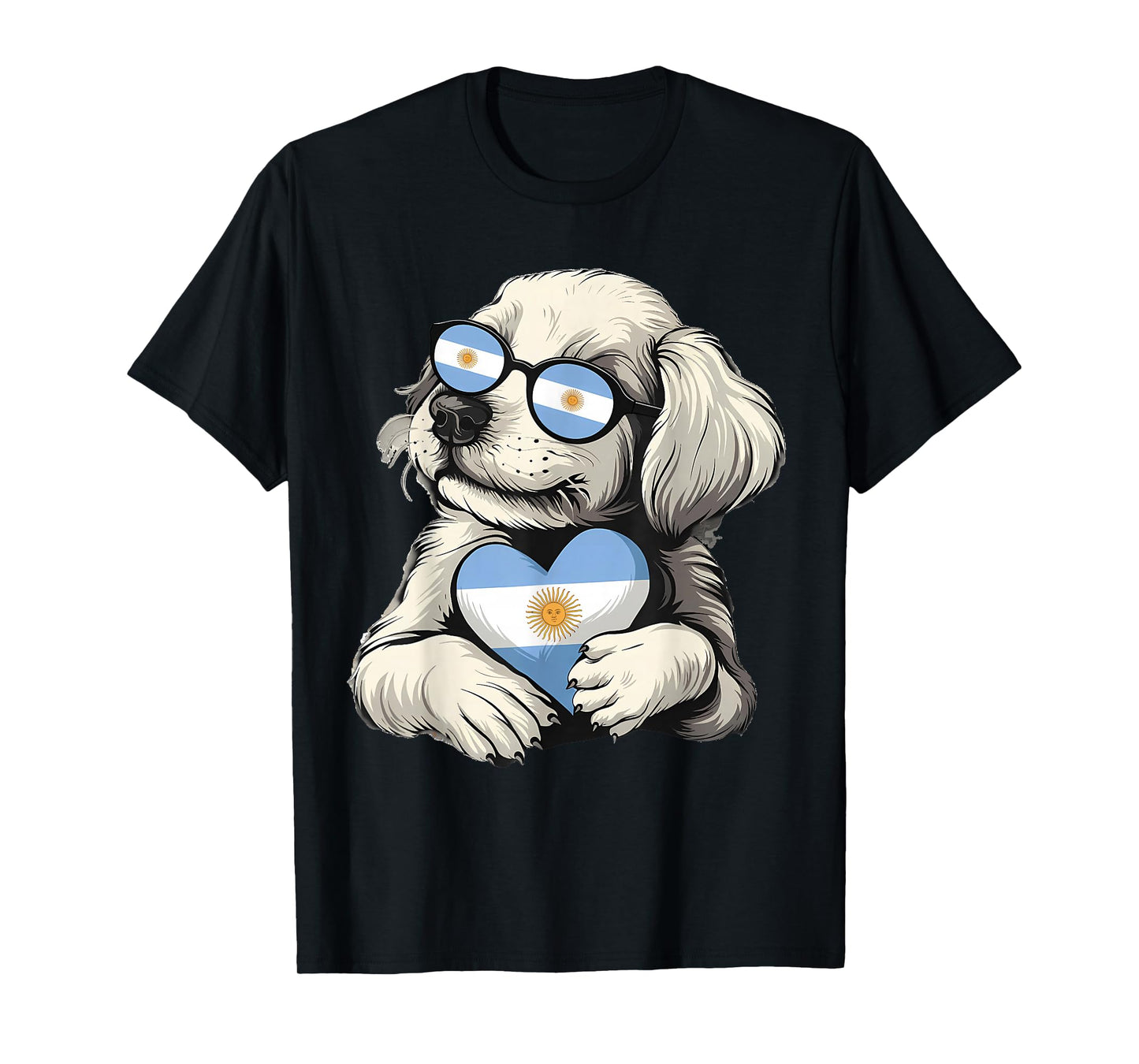 Argentina Pride Dog Argentinian Flag T-Shirt