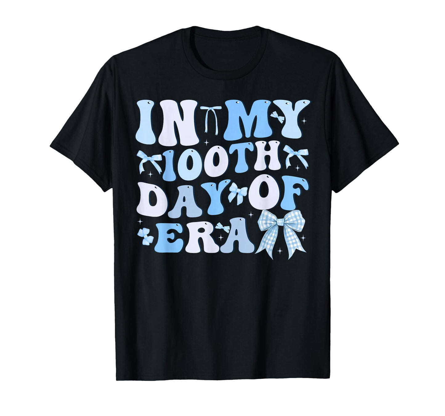 in My 100th Day of School Era Coquette Bow Girl Women Kid T-Shirt