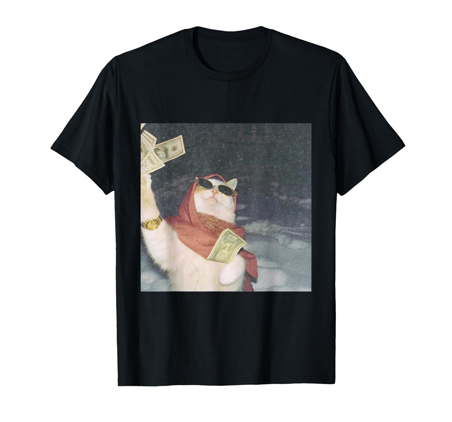Cat Wearing Sunglasses Meme T-Shirt