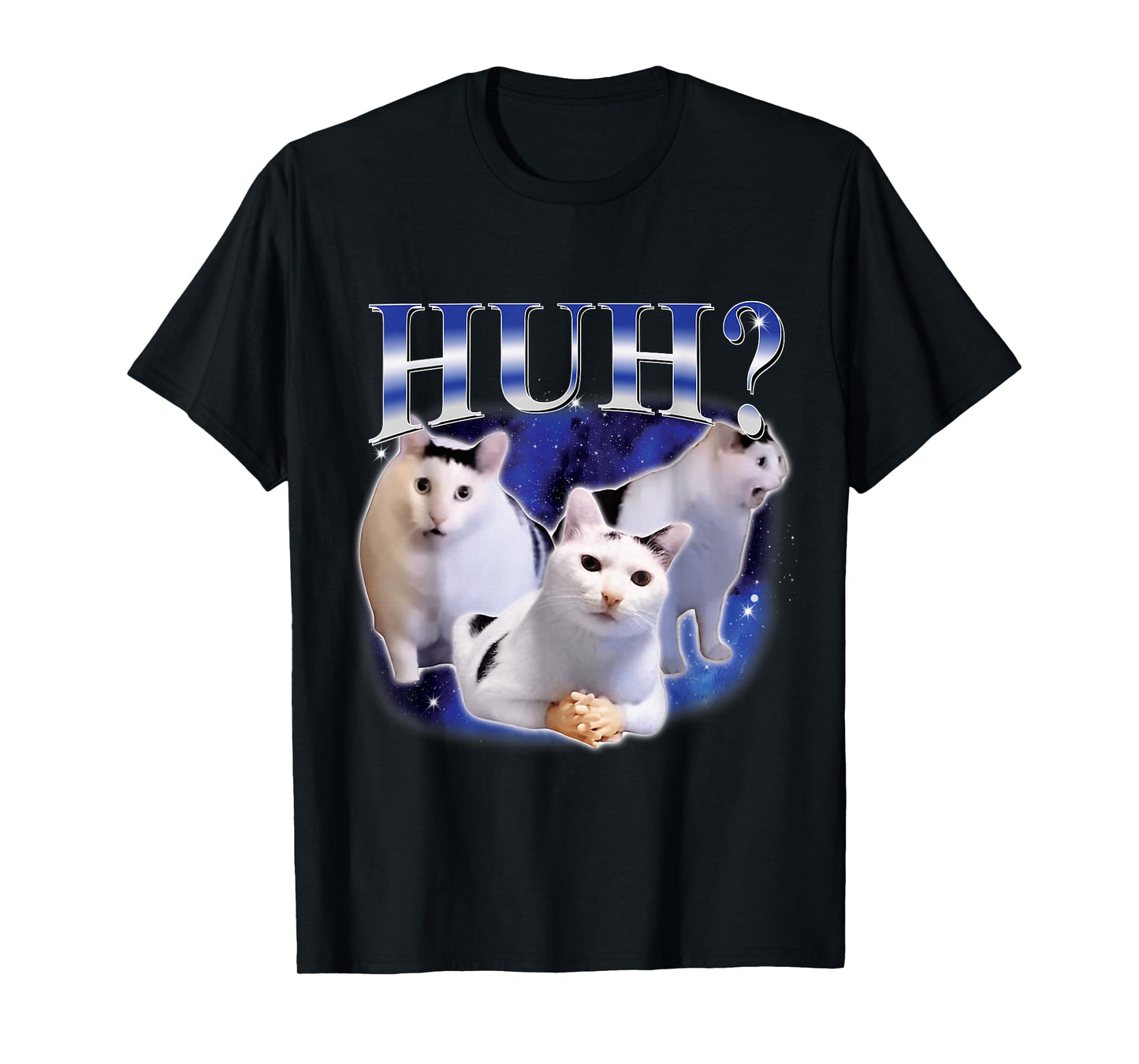 Huh Funny Dank Cat Stupid Oddly Specific Cat Meme Bootleg T-Shirt