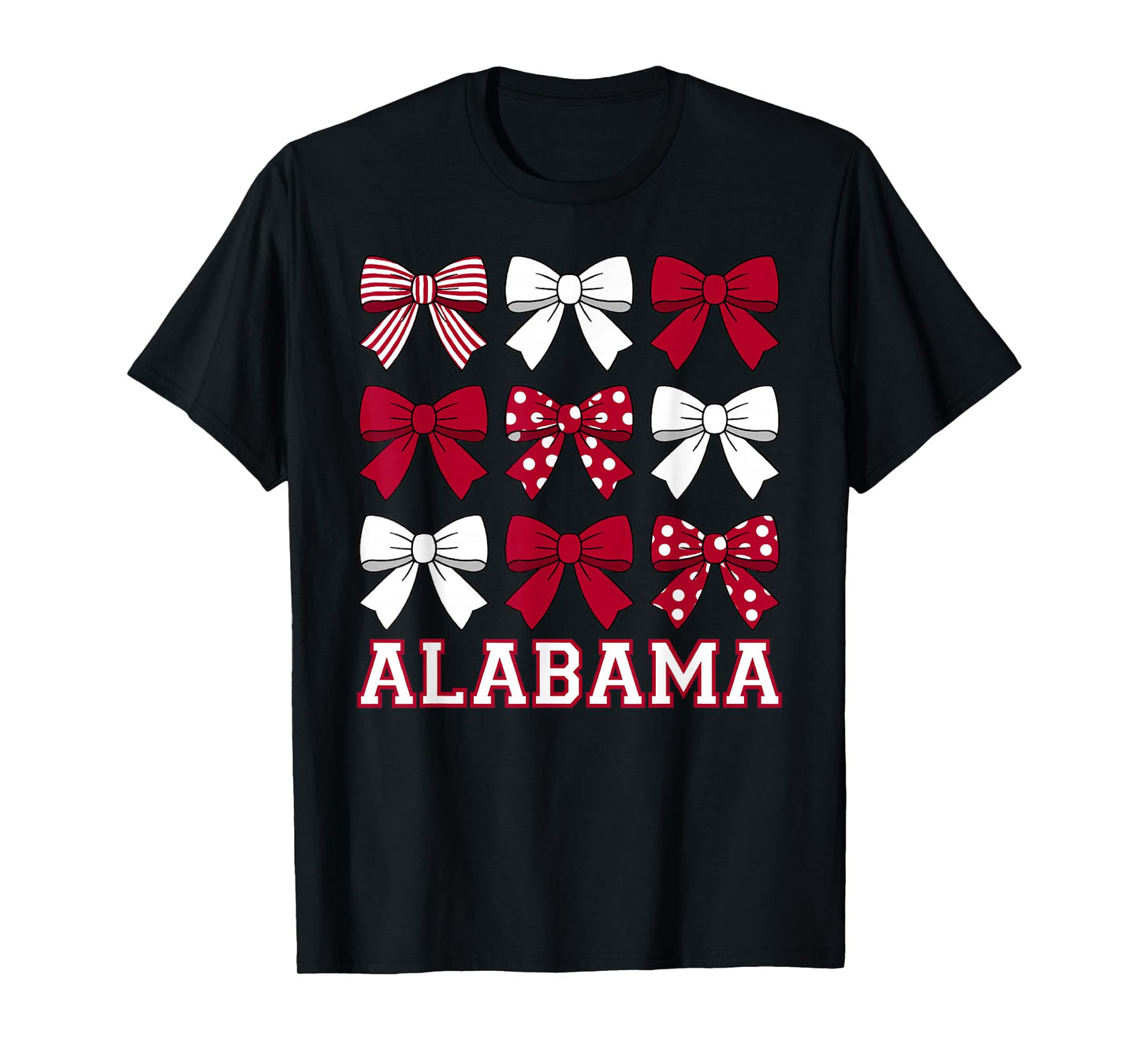 Alabama Cute Bow for Women Girls Sisters Daughters Kids T-Shirt