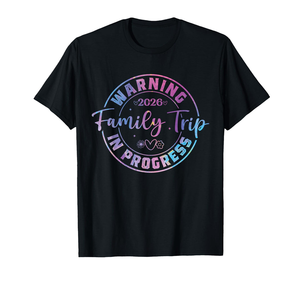 Warning Family Trip in Progress 2026 T-Shirt