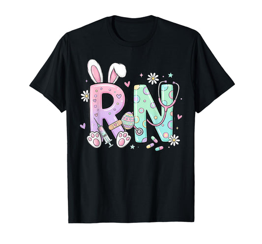 RN Easter Bunny Nurse Registered Nursing Medical T-Shirt