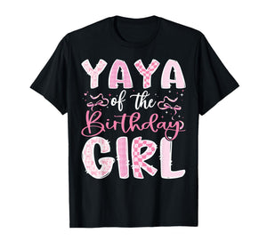Yaya of The Birthday Girl Pink Coquette Bow Family T-Shirt