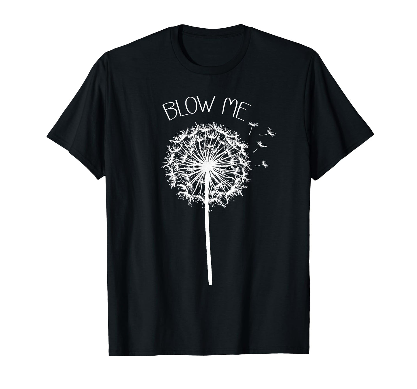 Retro Vintage Blow Me Dandelion Funny Minimalist Graphic T-Shirt